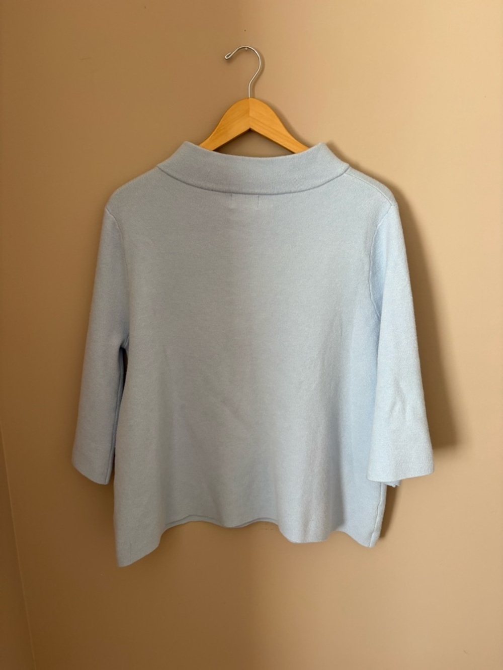 Fate Feeling Fine Light Blue Women's Mock Neck Sweater Size Medium - Picture 9 of 9